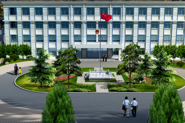 旗台鸟瞰图图片