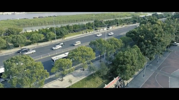 城市交通立交桥视频