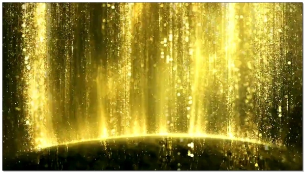 金色粒子有音乐视频素材