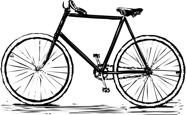 自行车矢量素材EPS格式0037