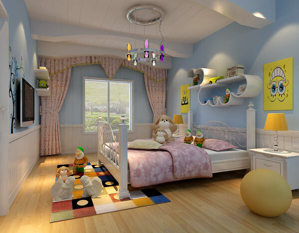 儿童房3d模型