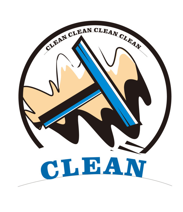 clean清洁LOGO设计