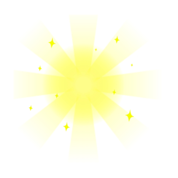 金色光晕光圈光线可商用元素