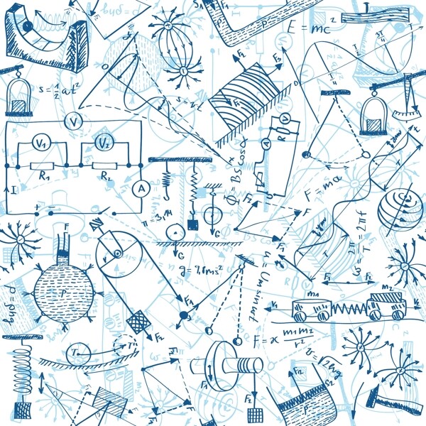 手绘数学方程式图片