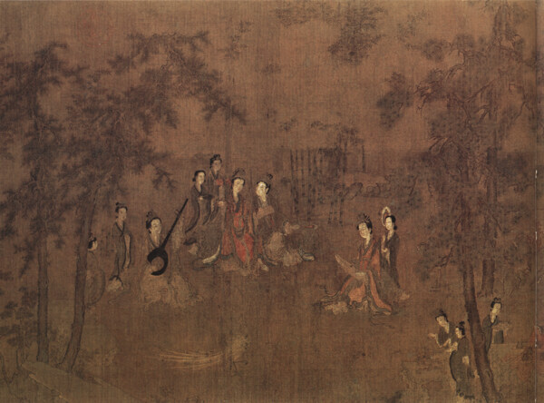 阆苑女仙图c山水画中国古画0046