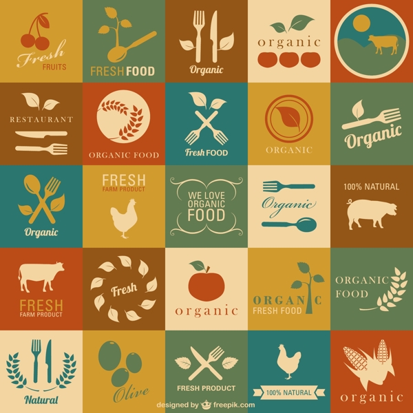 25个复古农产品标签设计