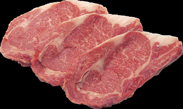 新鲜的瘦肉片免抠png透明图层素材