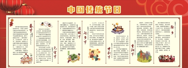 中国传统节日宣传栏图片