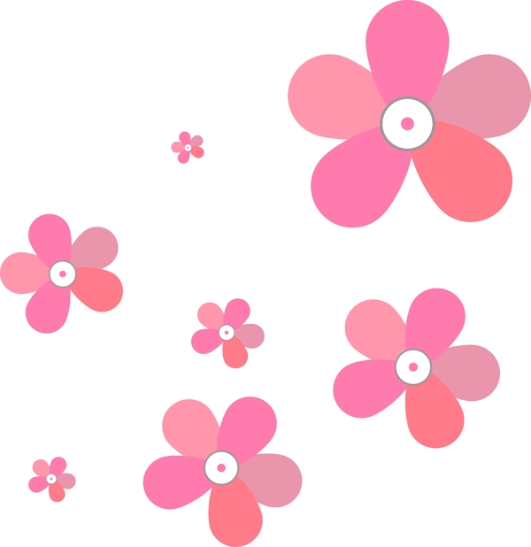 粉色烂漫的樱花素材