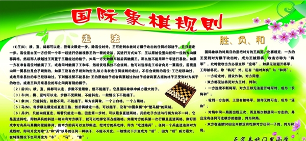 国际象棋规则展板图片