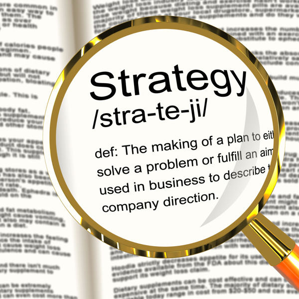 放大显示定义战略规划的组织和领导