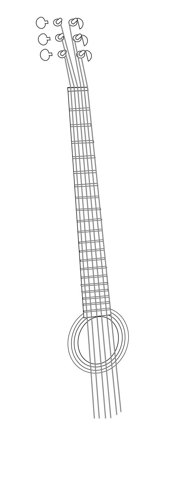 吉他矢量图guitar线条