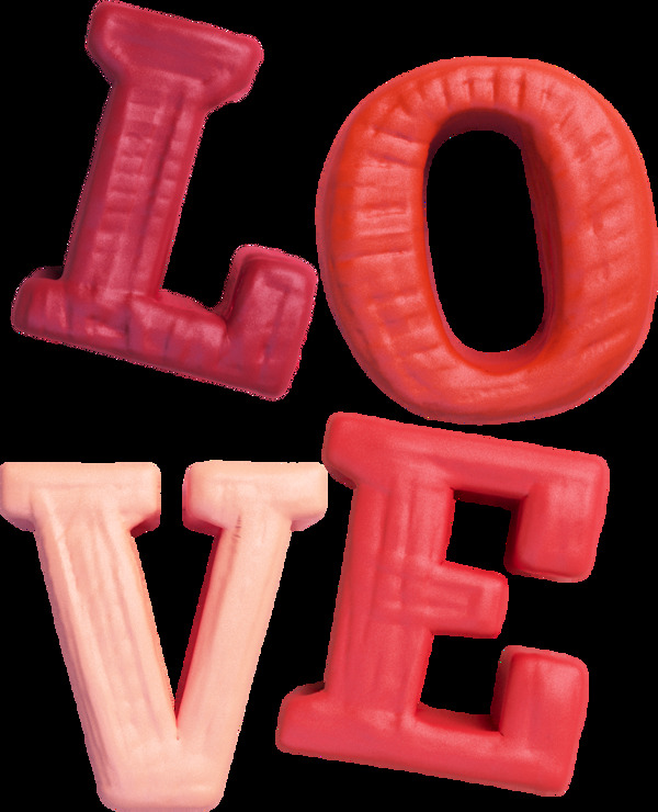 LOVE情人节字母设计图