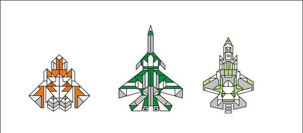 战斗机矢量图