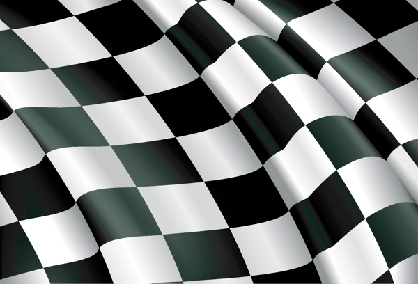 F1赛车的旗帜的局部矢量