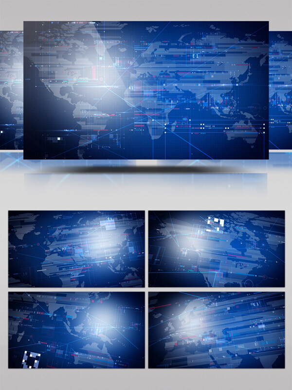 大气商务科技背景视频AE模板