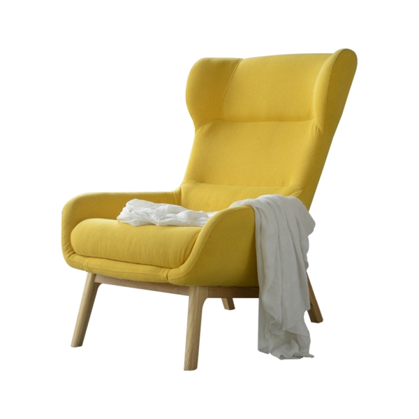 黄色舒适柔软的沙发椅子素材
