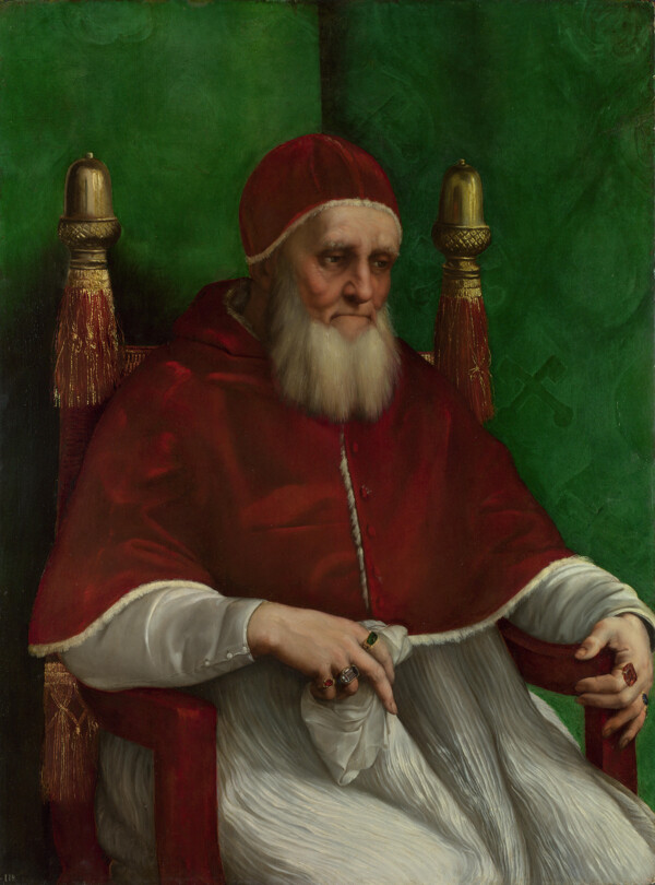 RaphaelPortraitofPopeJuliusII意大利画家拉斐尔Raphael古典人物油画装饰画