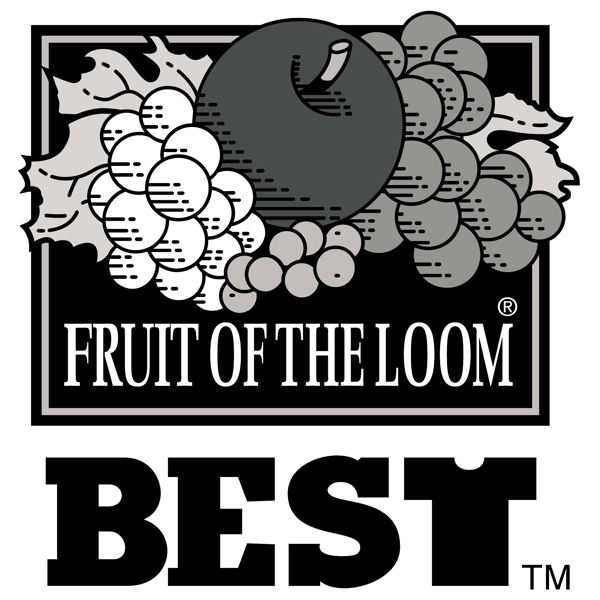 黑白色水果创意logo设计