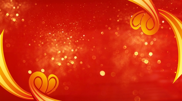 中国红喜庆红色新年背景设计