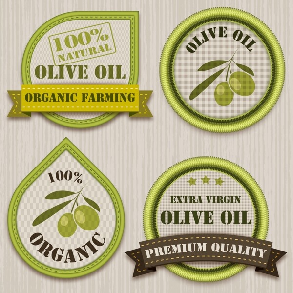 原生态绿色食品徽章标签图片