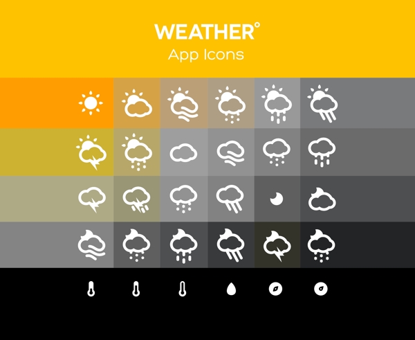 APP天气图标设计1
