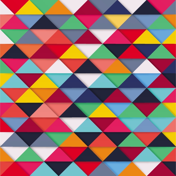 彩色三角抽象背景设计