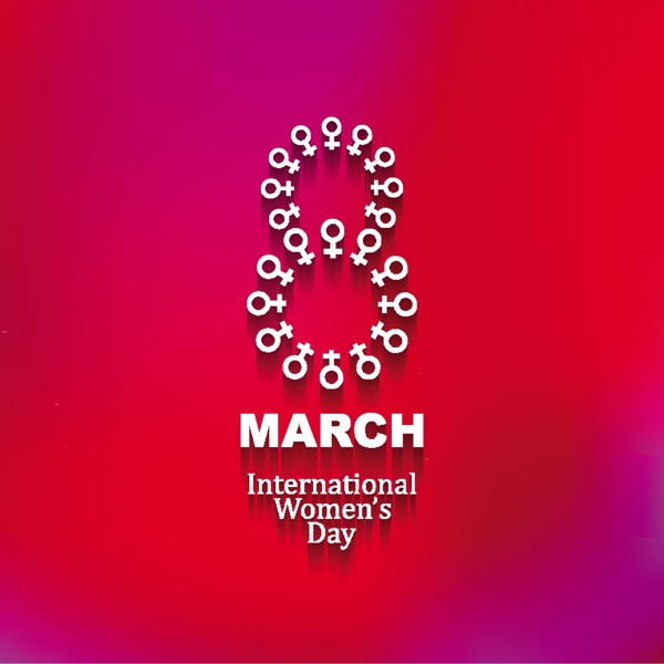 闪亮的国际妇女节背景