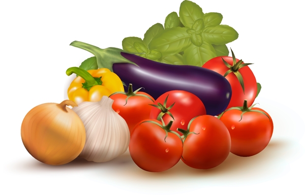 新鲜水果蔬菜元素
