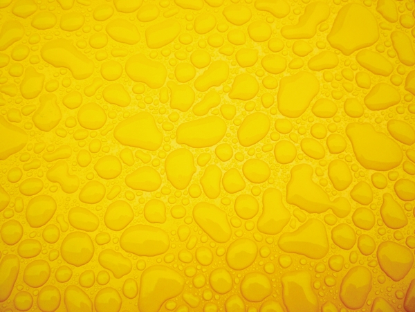黄色水滴