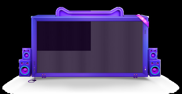 紫色天猫展示台png元素