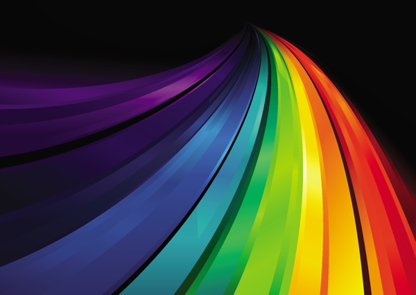 彩虹背景设计图片