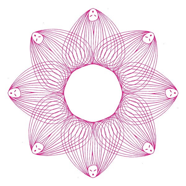 荷花花族花瓣纹图片