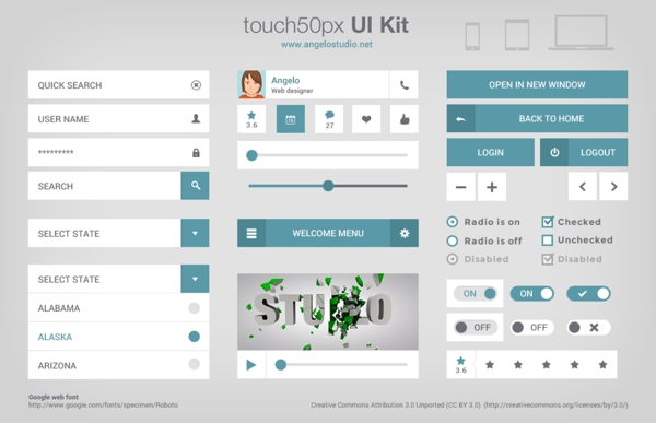 touch风格UI设计