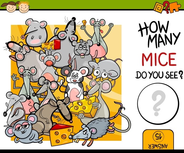 老鼠卡通矢量动物素材