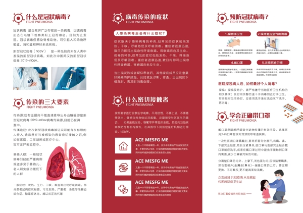 新型冠状病毒防疫宣传手册