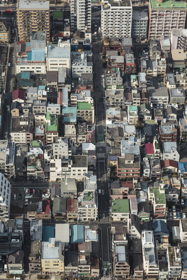 鸟瞰城市风景