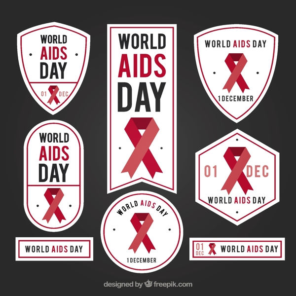 世界艾滋病日徽章收藏