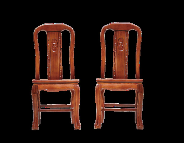 古典精美实木座椅图案元素