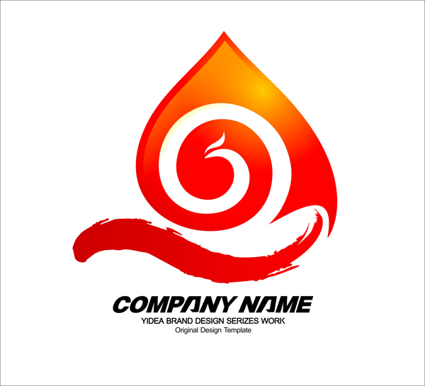 大气红色帆船标志公司logo设计