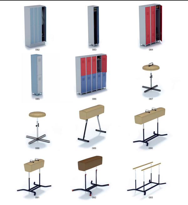 健身运动器械3D模型