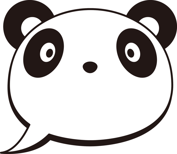 熊猫边框卡通动物边框可商用元素