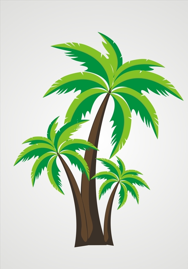 矢量椰树元素设计图片