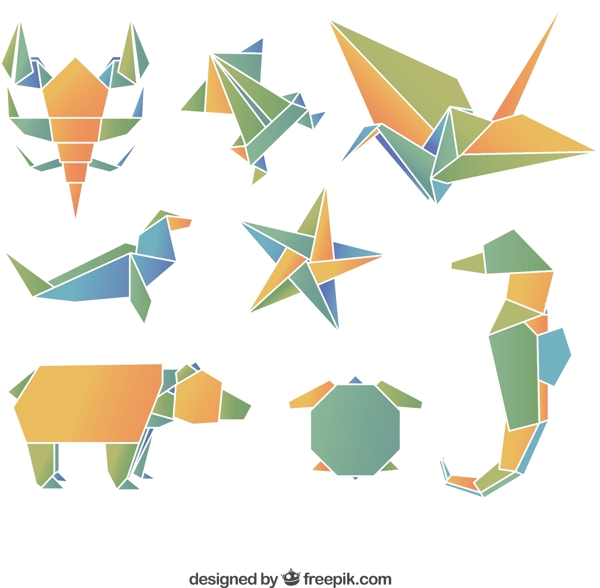 折纸动物皮图片
