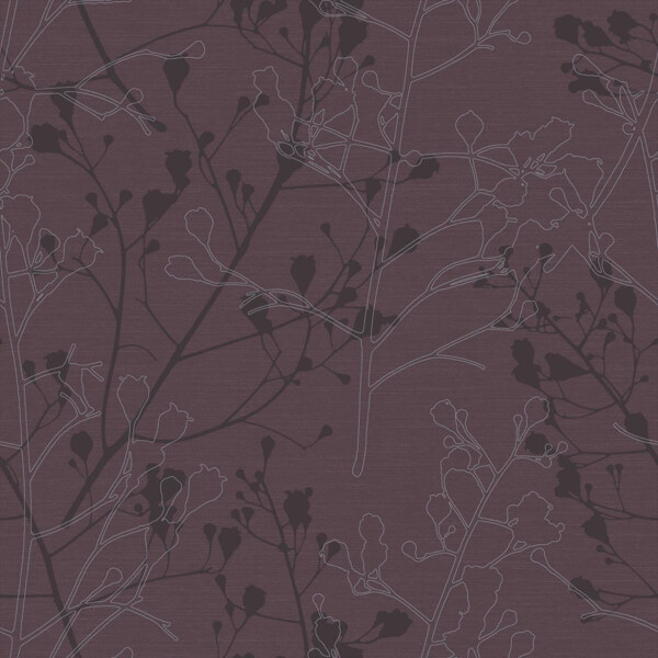 现代简约紫褐色底纹线条画壁纸图案