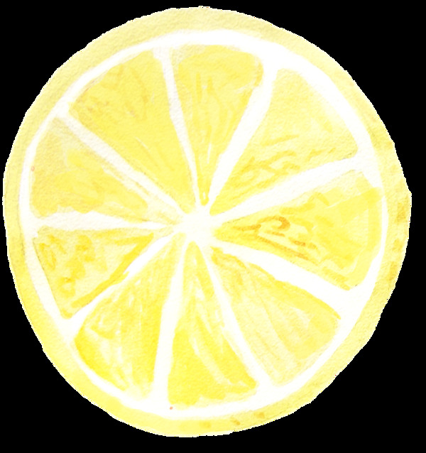 黄色可爱小柠檬透明素材