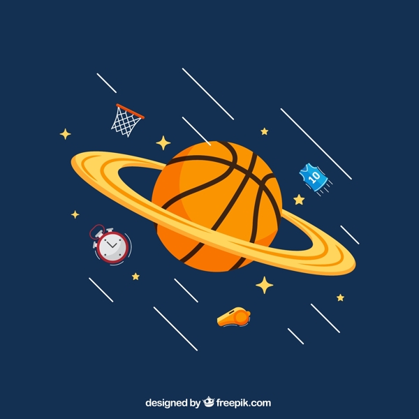 篮球星球设计图片