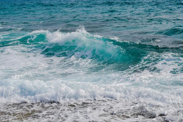 海水海洋度假波浪背景素材