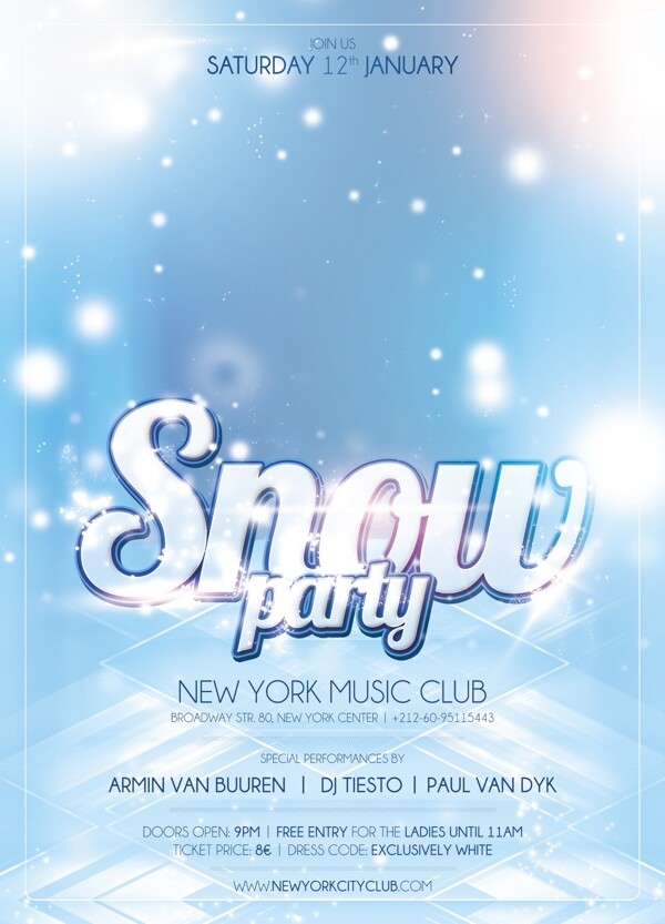 snowparty创意海报