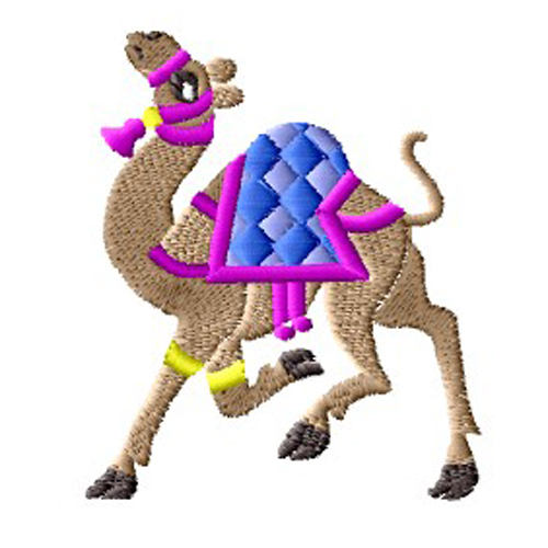 绣花民族风动物骆驼免费素材